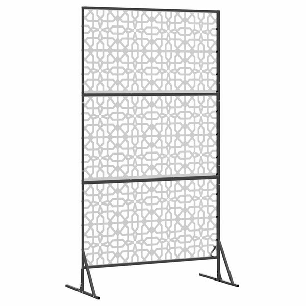 Yksityisyysnäyttö 100 x 50 x 180 cm Galvanoitu teräs Hopea