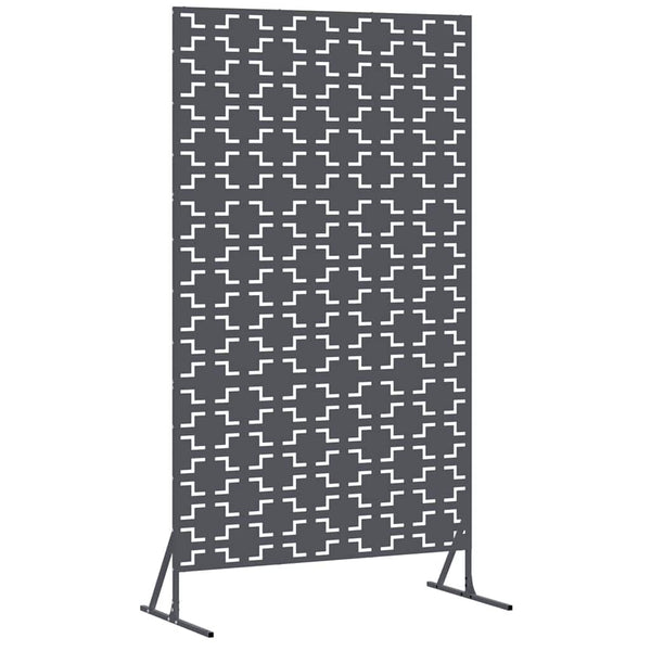 Yksityisyysnäyttö 100 x 50 x 180 cm Teräs Antrasiitti