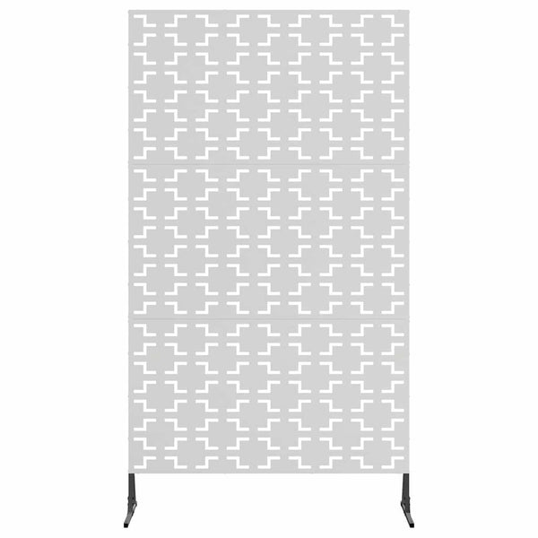 Yksityisyysnäyttö 100 x 50 x 180 cm Galvanoitu teräs Hopea