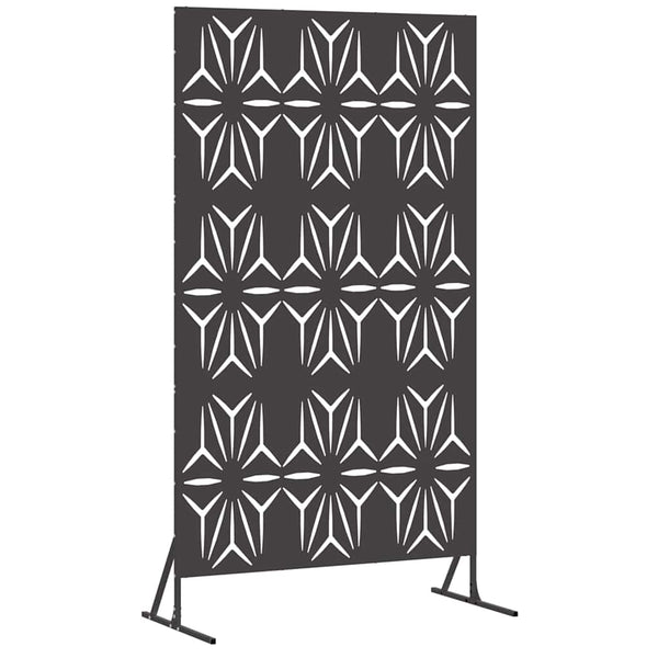 Yksityisyysnäyttö 100 x 50 x 180 cm Teräs Musta