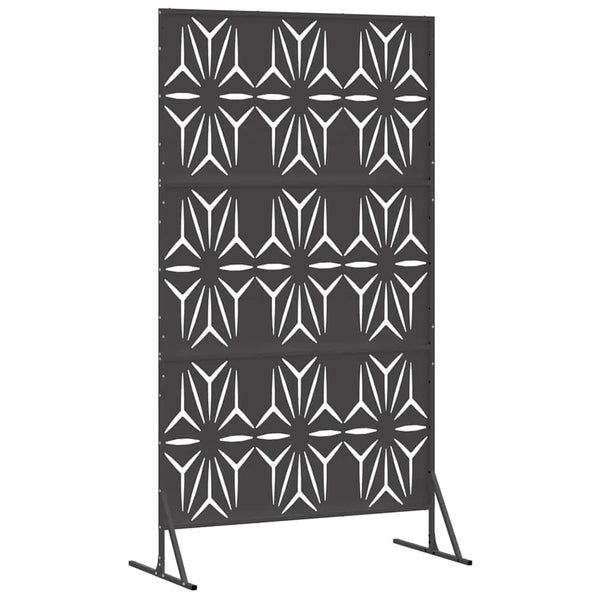 Yksityisyysnäyttö 100 x 50 x 180 cm Teräs Musta