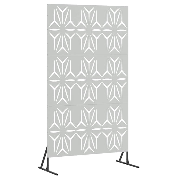 Yksityisyysnäyttö 100 x 50 x 180 cm Galvanoitu teräs Hopea
