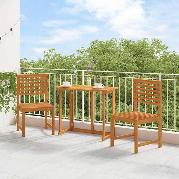 Puutarhatuoli 2 kpl Ruskea 50 x 50 x 91 cm Täysi Akaasiapuu