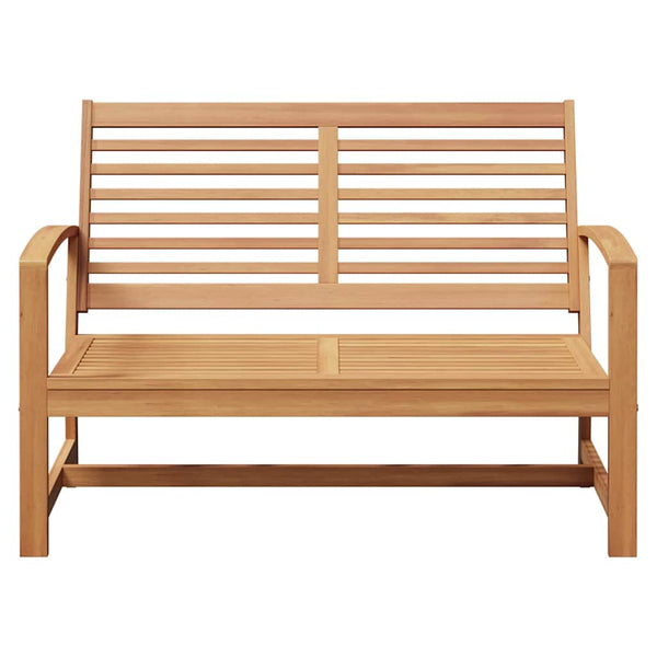 Puutarhapenkki, täysi tiikki, luonnollinen väri, mitat 110 x 64 x 76.5 cm