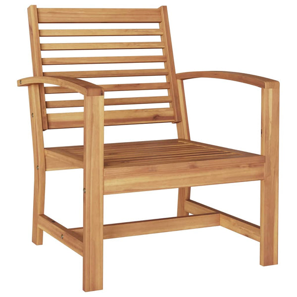Puutarhatuolit 2 kpl luonnollinen väri, mitat 60 x 65 x 76.5 cm