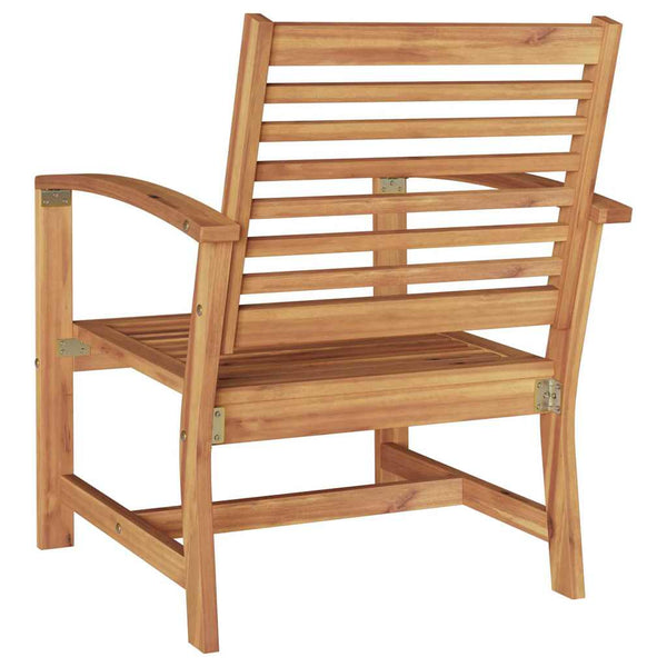 Puutarhatuolit 2 kpl luonnollinen väri, mitat 60 x 65 x 76.5 cm