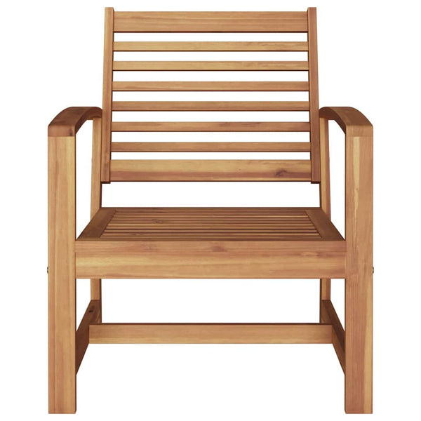Puutarhatuolit 2 kpl luonnollinen väri, mitat 60 x 65 x 76.5 cm