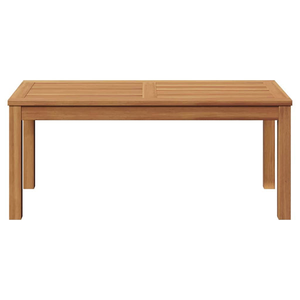 Puutarhapöytä Luonnollinen 95 x 45 x 40 cm Täysi tiikki