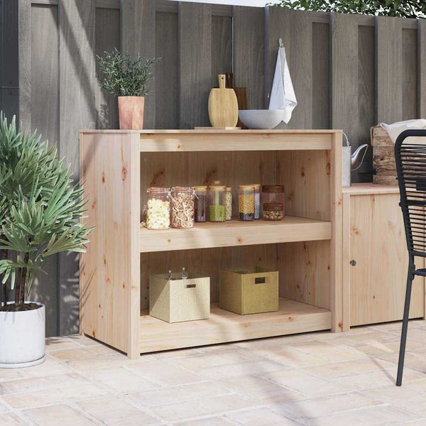 Keittiökaappi hyllyllä MEPPEL Ruskea tammi 106 x 55 x 92 cm