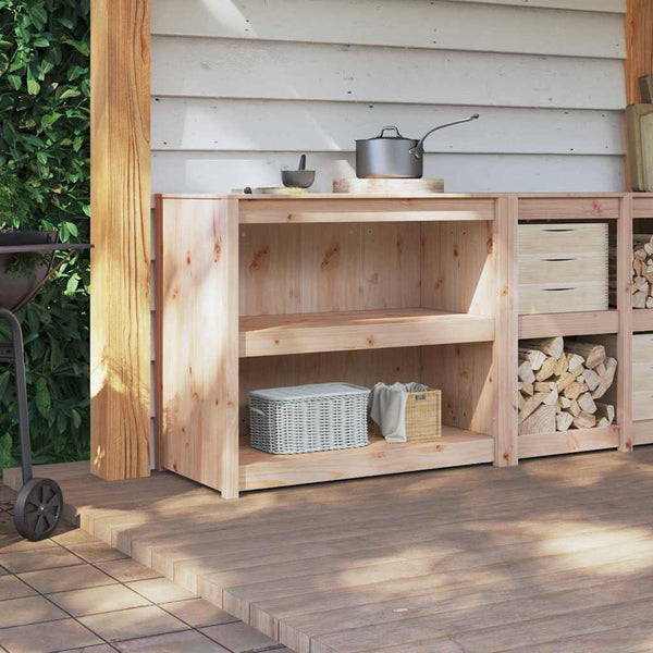 Keittiökaappi hyllyllä MEPPEL Ruskea tammi 106 x 55 x 92 cm