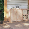 Keittiön ovi ovella 2 pcs Kerma 50 x 9 x 82 cm Täysi Mänty