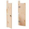 Keittiön ovi ovella 2 pcs Kerma 50 x 9 x 82 cm Täysi Mänty