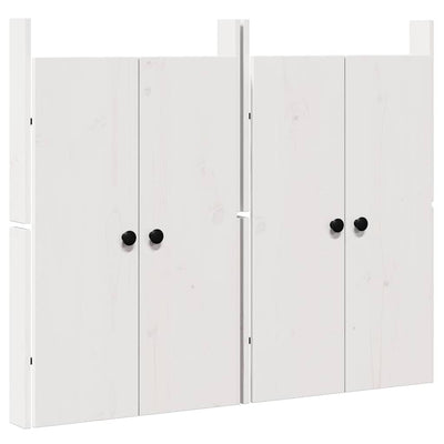 Keittiön ovi ovella 2 pcs Valkoinen 50 x 9 x 82 cm Täysi Mänty