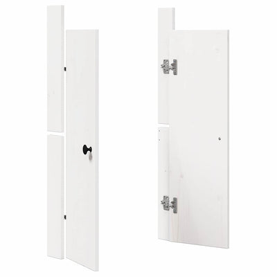 Keittiön ovi ovella 2 pcs Valkoinen 50 x 9 x 82 cm Täysi Mänty