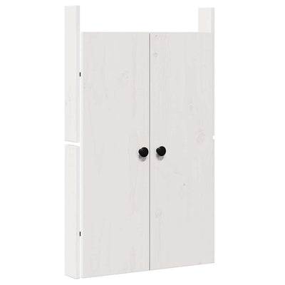 Keittiön ovi ovella 2 pcs Valkoinen 50 x 9 x 82 cm Täysi Mänty