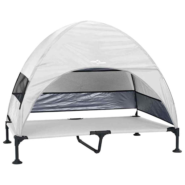 Korotettu koiranpeti 127 x 81 x 108 cm Kangas ja teräs