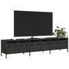 TV-taso musta 202x39x43,5 cm kylmävalssattu teräs
