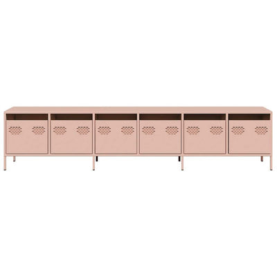 TV-taso pinkki 202x39x43,5 cm kylmävalssattu teräs