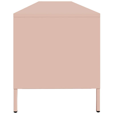 TV-taso pinkki 202x39x43,5 cm kylmävalssattu teräs