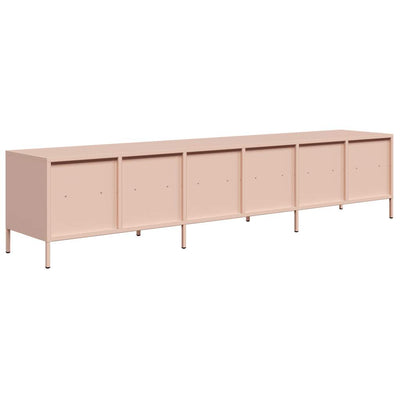 TV-taso pinkki 202x39x43,5 cm kylmävalssattu teräs