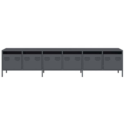 TV Kaappi Antrasiitti 202x39x43,5 cm Kylmävalssattu teräs