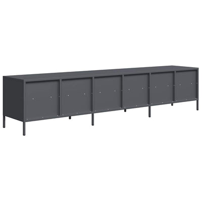 TV Kaappi Antrasiitti 202x39x43,5 cm Kylmävalssattu teräs