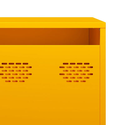 TV Kaappi Sinapinkeltainen 202x39x43,5 cm Kylmävalssattu teräs