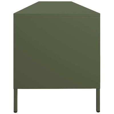TV Kaappi Oliivinvihreä 202x39x43,5 cm Kylmävalssattu teräs