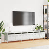 TV Kaappi Valkoinen 202x39x43,5 cm Kylmävalssattu teräs