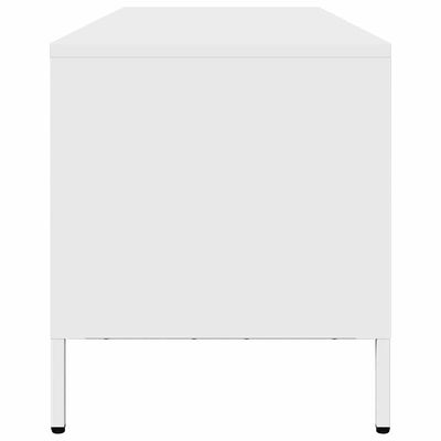TV Kaappi Valkoinen 202x39x43,5 cm Kylmävalssattu teräs