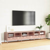 TV-taso pinkki 202x39x43,5 cm kylmävalssattu teräs
