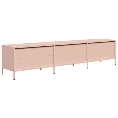 TV-taso pinkki 202x39x43,5 cm kylmävalssattu teräs