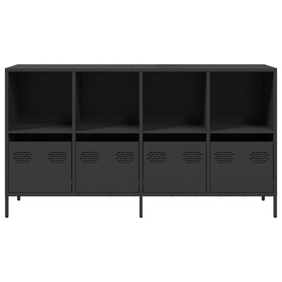 Senkki musta 135x39x73,5 cm kylmävalssattu teräs