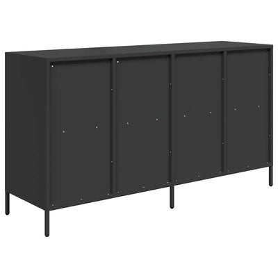 Senkki musta 135x39x73,5 cm kylmävalssattu teräs