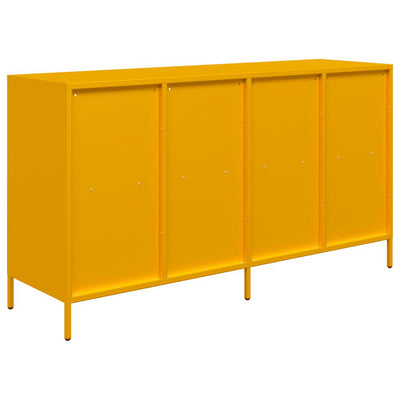 Senkki Sinapinkeltainen 135x39x73,5 cm Kylmävalssattu teräs