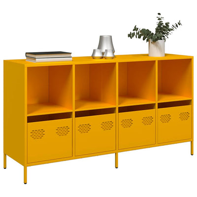 Senkki Sinapinkeltainen 135x39x73,5 cm Kylmävalssattu teräs