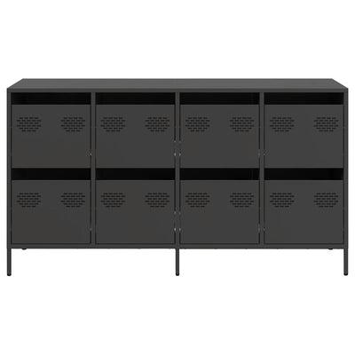 Senkki musta 135x39x73,5 cm kylmävalssattu teräs