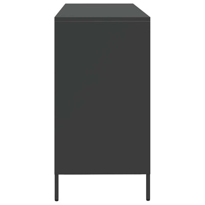 Senkki musta 135x39x73,5 cm kylmävalssattu teräs