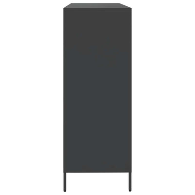 Senkki musta 135x39x103,5 cm kylmävalssattu teräs