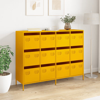 senkki Sinapinkeltainen 135x39x103,5 cm Kylmävalssattu teräs