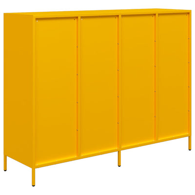 senkki Sinapinkeltainen 135x39x103,5 cm Kylmävalssattu teräs