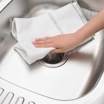 Valkoinen vihreillä raidoilla lattialiinat Rurala 50x60cm (10 kpl)