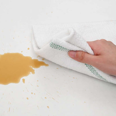 Valkoinen lattialiinat Rurala 50x60cm (50 kpl vihreillä raidoilla)