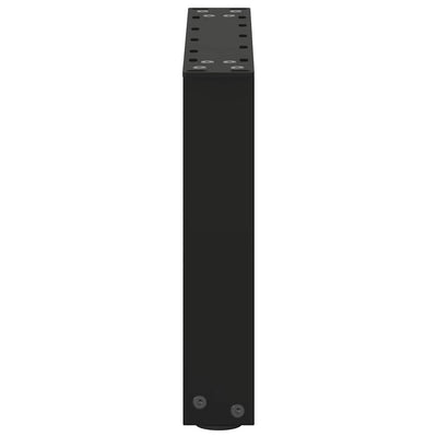 Sohvapöydän jalat U-muotoiset 2 kpl Musta 30x(30-31) cm Teräs