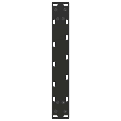 Sohvapöydän jalat U-muotoiset 2 kpl Musta 30x(30-31) cm Teräs