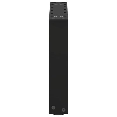 Sohvapöydän jalat U-muotoiset 2 kpl musta 40x(30-31) cm teräs