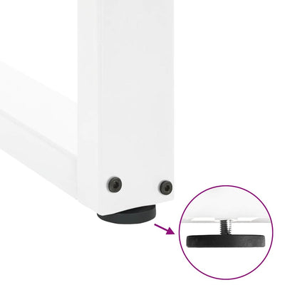 sohvapöydän jalat U-muotoiset 2 kpl Valkoinen 40x(30-31) cm