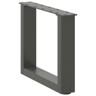 Sohvapöydän jalat U-muotoiset 2 kpl Antrasiitti 40x(30-31) cm