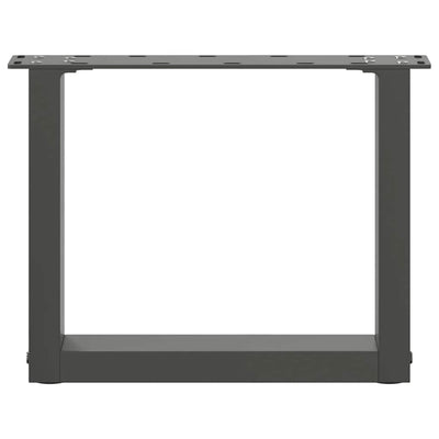 Sohvapöydän jalat U-muotoiset 2 kpl Antrasiitti 40x(30-31) cm