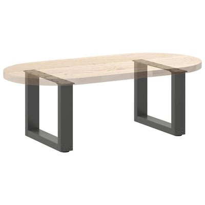 Sohvapöydän jalat U-muotoiset 2 kpl Antrasiitti 40x(30-31) cm